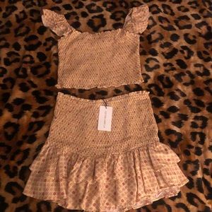 Cotton Candy two piece skirt set.